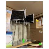 Chrome and Black Board Sale Sign's Adjustable Heights