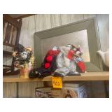 2 Clown Figures 16' Tall ,a Clown Music Box, and a Mirror 25'x 16'