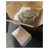2 Overhead Light Fixtures Allen Roth Florian and Mirror and Glass Beaded
