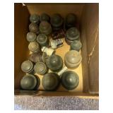 Box of Approximately 12 Glass Insulators