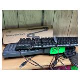 3 Keyboards Microphone Stand with a Display Stand