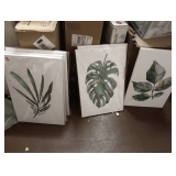 Artewoods Canvas Leaf Pictures