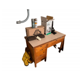 Desk 40' W Chair & Contents Included