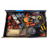 Contents of 4 Drawers - Various Tools - Wrenches - Product - Drill - Hammers - Gloves - Etc.