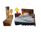 Bedroom Furniture Dresser, Hutch , Endtable, Full Sized Bed