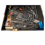 Contents of Drawer - Assorted Wrenches - Flex Sockets - Etc.