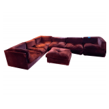 Red Velvet Sectional 12’ L.
