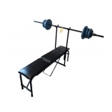 Weight Bench with Barbell