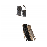6 Metal Folding Chairs 2 Collapsible Benches