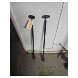 2 Lawn Tampers 3' H