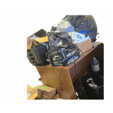 5' Computer Desk Plus Contents of Various Office Supplies and Gold Supplies
