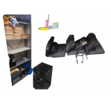 Contents of Cupboard- 80' Shelves- Filing Cabinet Plus Contents
