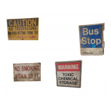 4 Signs 20' W & Smaller