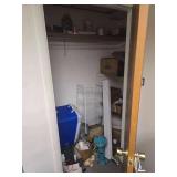Various Items in Closet Such As - Cooler - 30' Rack & Other Hardware