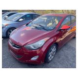 Red, 2012, Hyundai Elantra, KMHDH4AE6CU240741, KEY ,