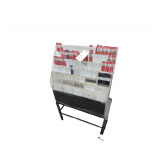 Parts Organizer/ Merchandiser on Metal Stand