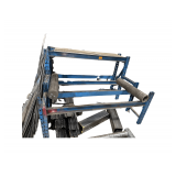 Steel Rack 73”L. X 48”H. X 55”D. Rack Only Must Be Removed On Separate Day From Removal Day Must Bring Proper Tools &Help Rack Only Not Contents