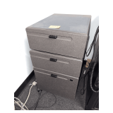 Plastic/ Wooden 3 Drawer Filing Cabinet