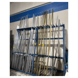 Steel Rack 8’H. X 123”L. Must Be Removed On A Separate Day From Removal Must Bring Proper Tools &Help - Rack Only Not Contents