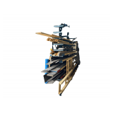 Steel Rack 12’HX8’L. X 32”D. Must Be Removed On A Separate Day Fron Removal- Must Bring Proper Tools & Help.- Rack Only Not Contents