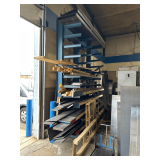 Steel Rack 12’HX8’L. X 32”D. Must Be Removed On A Separate Day Fron Removal- Must Bring Proper Tools & Help.- Rack Only Not Contents
