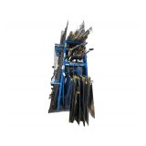 Steel Rack 8’H. X 123”L. Must Be Removed On A Separate Day Of Removal Must Bring Proper Tools & Help Rack Only Not Contents