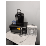 Microwave, Keurig, & 2 Small Fans