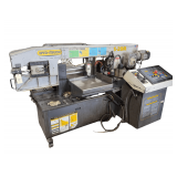 Hyd-Mech  Horizontal Semi-Automatic Bandsaw - Model S-20A - S/N 8B0711210 - 208V - Programmable Auto Feed - Includes Extra Blades (14'10' x 1' x .035 - 6/8 Teeth Pitch) - 8' x 9' x 4 1/2'