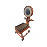 Vintage Toledo “No Springs - Honest Weight” Industrial Wheeled Platform Scale Scale - Style 31-1821 - S/N 651022 - 800lb Capacity - 1/2lb Graduations - 31' x 42' x 68'