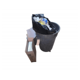 Trash Receptacle- Garbage Can - Foil Lids