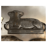 Cast Iron Lamb Cake Molds 11”L.