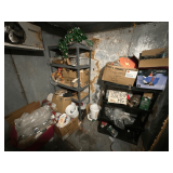 2 Shelves w/ Various Decorations