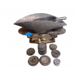 Cast Iron Balance Scale - Includes Weight Tray with Scoop & Assorted Weights