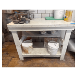 Wooden Work Table - Top is 46.5” x 24”