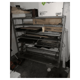Steel Rack 5’X5’ Includes Contents- Cash Register- Baking Trays -
