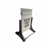 Sidewalk Display Sign Solid Base 37'x29'x59'
