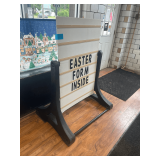 Sidewalk Display Sign Solid Base 37'x29'x59'