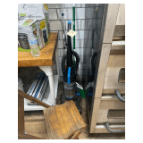 Bissell Power Force Helix Broom with Dust Pan Out of Reach Grabber Wooden Folding Chair