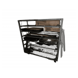 Steel Rack 5’X5’ Includes Contents- Cash Register- Baking Trays