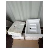 Double Bowl Stainless Steel Kitchen Sink With Grids 36”L.