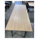Steel/Wood Desk Table 2’X5’X29”