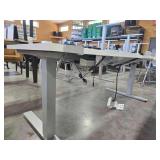 Adjustable Office Desk with Outlets 72" W