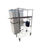 Steel Adjustable Mobile Shelving Unit 6’H.Unit Only