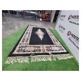 Ornate Rug - Black Deco 4