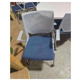 2 Piece Cofference Table 12ft Long with Outlets 12 Rolling Office Chairs