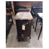 Vintage 3 Drawer End Table 18 H Inches By 15 W Inches By 32 1/2 Inches H