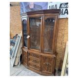 Drexel Wooden China Cabinet 6’8”H. X 60”W. X 13”D.