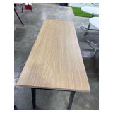 Steel/Wood Desk Table 2’X5’X29”