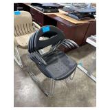 4-Chrome/Plastic Office Chair’s