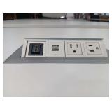 Electric Office Table With HDMI, 2 USB, 2 Power Outlets